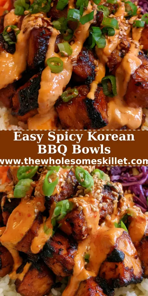 A handheld smartphone photo of a Korean BBQ chicken bowl with charred chicken, white rice, orange carrots, and purple cabbage. (korean bbq chicken bowls)
