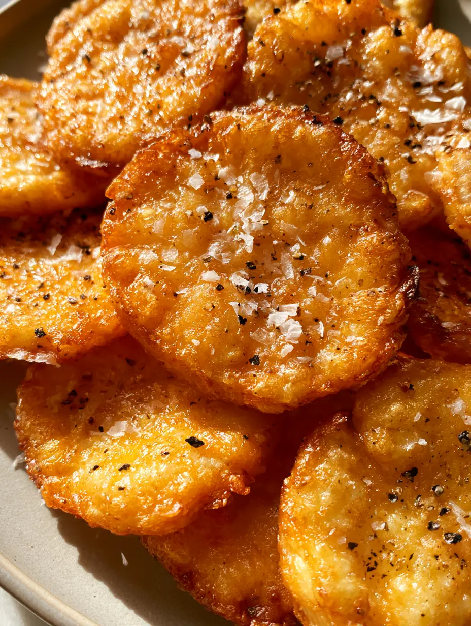 Cottage Cheese Chips: The Ultimate Crispy, High-Protein Snack Revolution 3 Extreme close-up of golden-brown cottage cheese chips showing bubbly texture and black pepper. (cottage cheese chips)