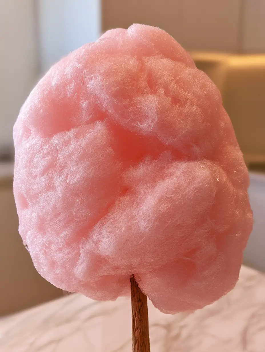 Homemade Cotton Candy: How to Make Fluffy Hand-Spun Sugar Without a Machine 3 Macro detail of shimmering sugar fibers of homemade cotton candy catching natural light. (homemade cotton candy)