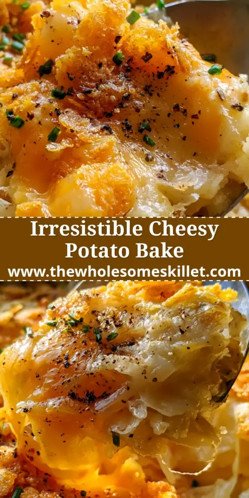 An overhead shot of a golden hashbrown casserole with a buttered cornflake topping and fresh chives in a rustic dish.