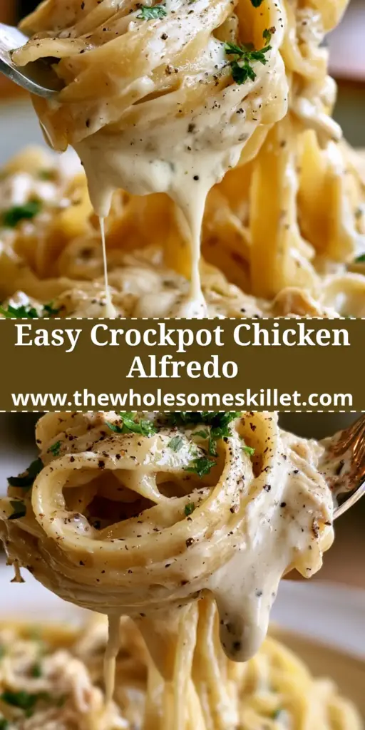Chicken Alfredo with Tender Shredded Chicken and Velvety Garlic Cream Sauce 4 A steaming plate of chicken alfredo with shredded chicken and parsley. (chicken alfredo)