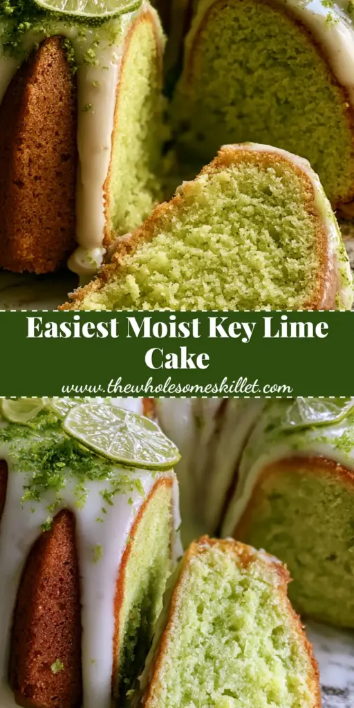 Key Lime Bundt Cake: The Ultimate Moist and Zesty Tropical Dessert 4 A tall Key Lime Bundt Cake with a thick white glaze and green lime zest, sitting on a marble countertop. (key lime bundt cake)