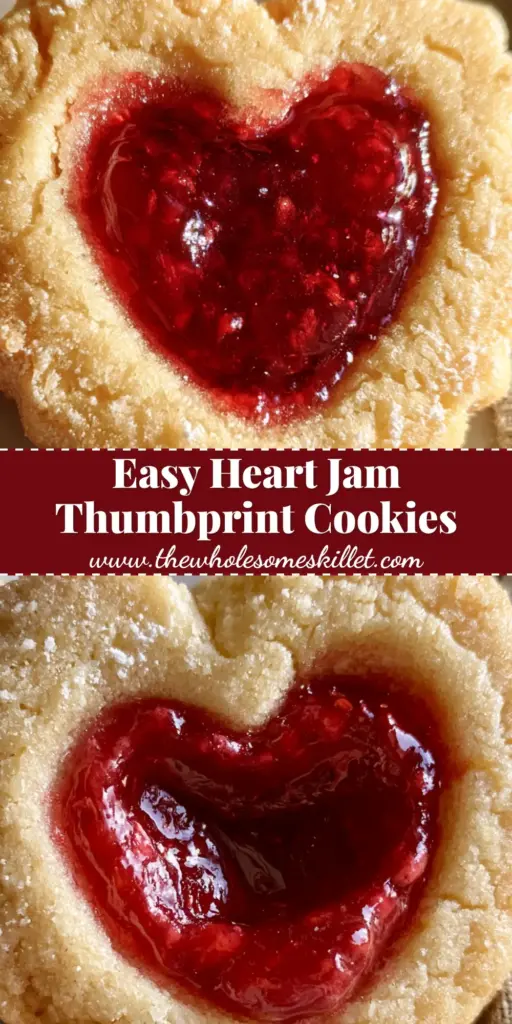 Raspberry Jam Cookies: The Ultimate Heart-Shaped Shortbread Recipe 4 A close up photo of heart-shaped raspberry jam cookies on a marble surface dusted with powdered sugar.
