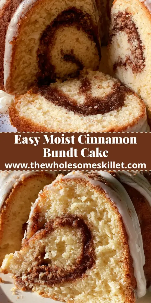Cinnamon Swirl Bundt Cake with a Glossy Vanilla Glaze 4 A handheld smartphone photo of a cinnamon swirl bundt cake on a marble counter with natural morning light, featuring a thick glossy white glaze and dark cinnamon ribbon.