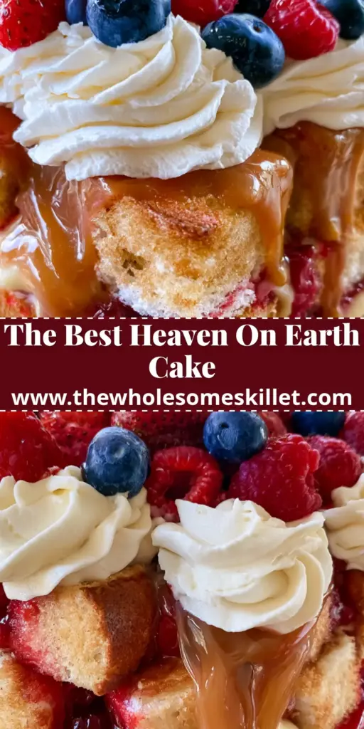A towering glass bowl featuring a luscious mixed berry trifle with toasted angel food cake, thick custard, and vibrant berries.