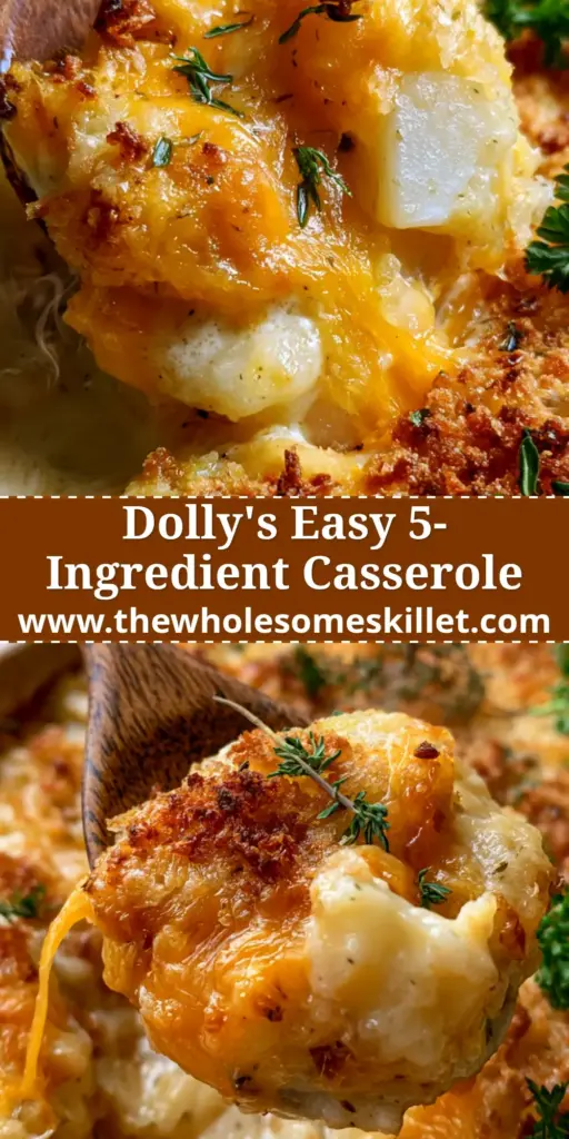 5-Ingredient Comfort Bake with a Golden Breadcrumb Crust 4 A bubbling 5-ingredient comfort bake in a ceramic dish with golden breadcrumbs and fresh green herbs.