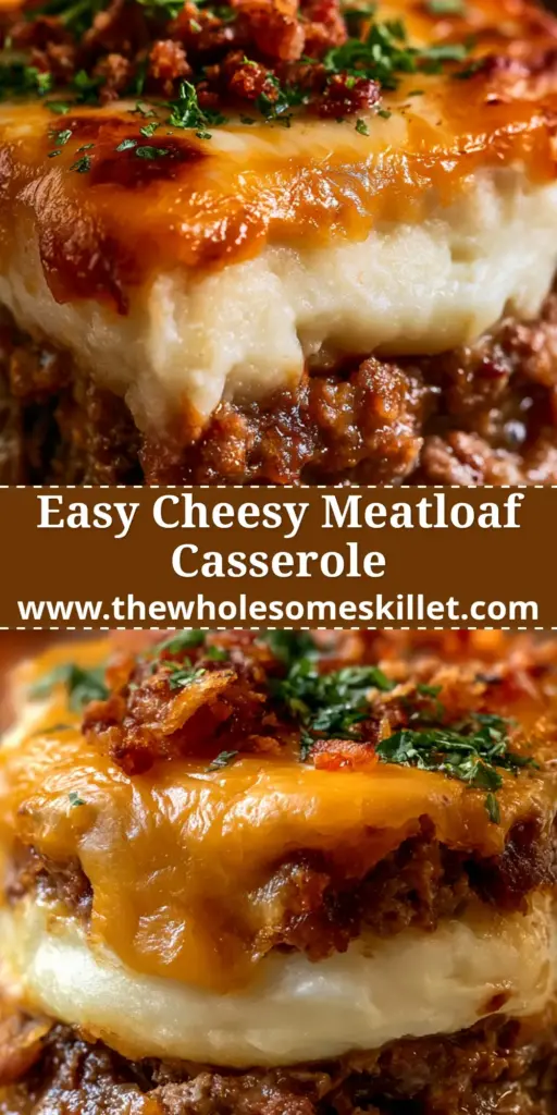 A close-up cross-section of a gourmet mashed potato meatloaf casserole showing layers of meat, potatoes, and bubbly cheddar cheese.