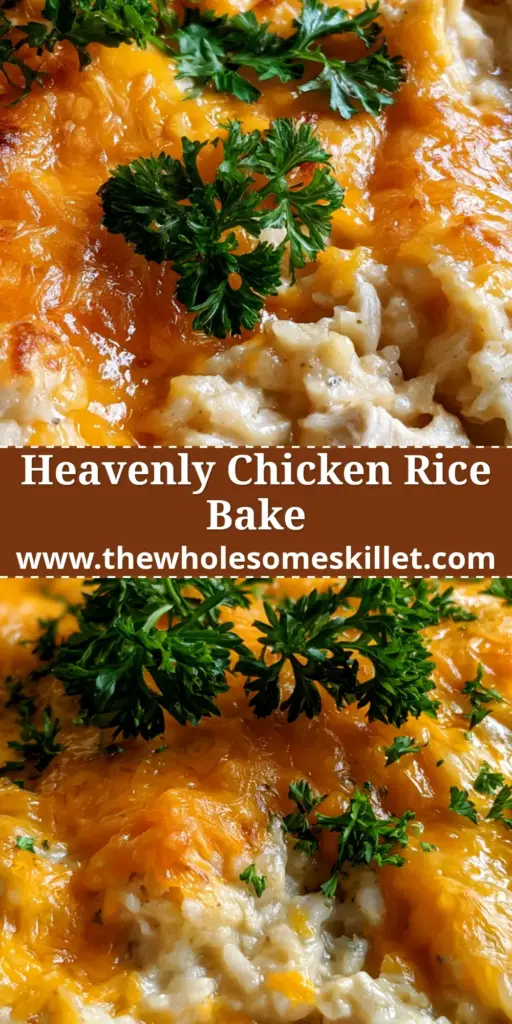 A bubbling angel chicken casserole in a white ceramic dish with golden-brown cheddar cheese and fresh parsley.
